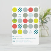 Hipster Twister Geburtstagseinladung Einladung (Stehend Vorderseite)