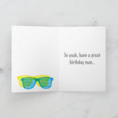 Hipster Typ Grußkarte Karte (Innenseite)