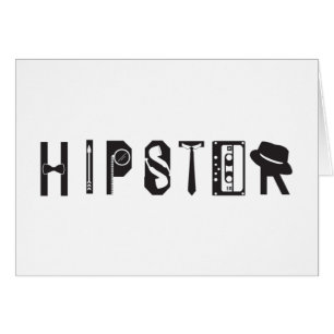 Hipster-Typografie-Indie städtische Karte