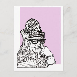Hipster Uncle Vlad Postkarte