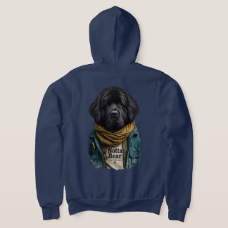 Hipster Urban Newf – Notta Bear Style Hoodie