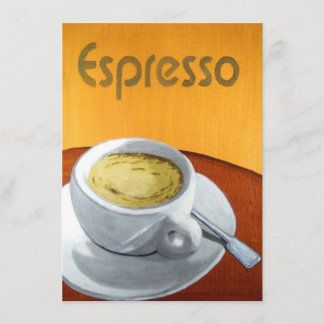 Hipster - Vintage Espresso-Kaffee-Malerei Einladung