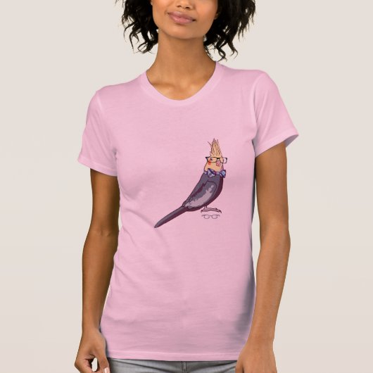 Hipster-Vogel-T - Shirt (ohne Text) (Vorderseite)