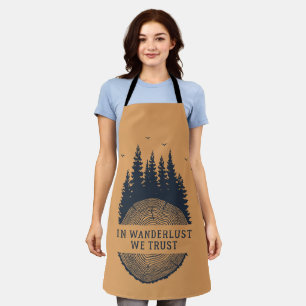 Hipster Wanderlust Outdoor Illustration Schürze