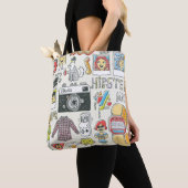 Hipster-Wange: handgezeichnet Doodle-Set Tasche (Von Nahem)