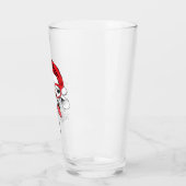 Hipster Weihnachts-Giraffe | Urlaub Glas (Links)