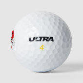 Hipster Weihnachts-Giraffe | Urlaub Golfball (Logo)