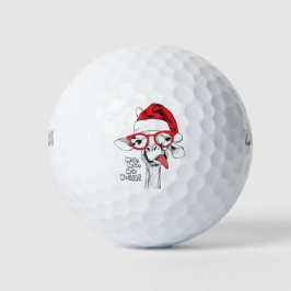 Hipster Weihnachts-Giraffe | Urlaub Golfball