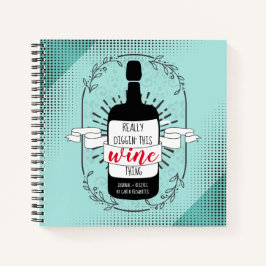 Hipster Weintrauben Journal Food Pairbook Notizblock