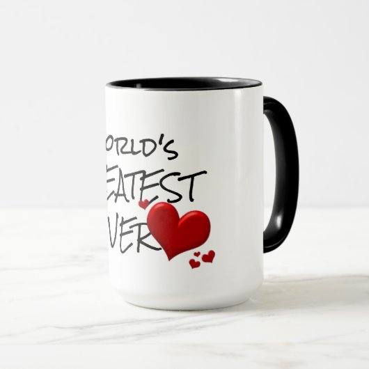 Hipster world's greatest lover cute funny coffee tasse (VorderseiteRechts)