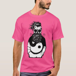 Hipster Yin Yang Skull Schnurrbart Vest T-Shirt