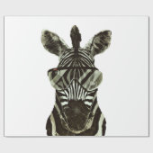 Hipster Zebra Geschenkpapier (Flach)