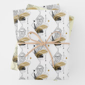 Hipster Zeus Griechisches Gottmuster Geschenkpapier Set (Beispiel)