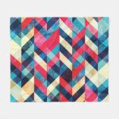 Hipster Zickzack: Grunge nahtlos Muster. Fleecedecke (Vorderseite (Horizontal))