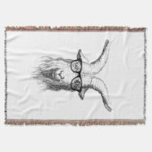 Hipster-Ziege Decke (Vorderseite)