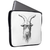 Hipster-Ziege Laptopschutzhülle (Vorne Rechts)