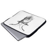 Hipster-Ziege Laptopschutzhülle (Vorne Knopf)