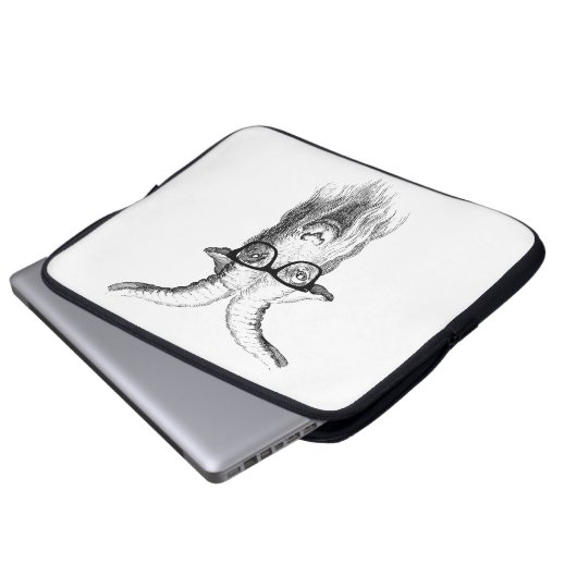 Hipster-Ziege Laptopschutzhülle (Vorne Knopf)