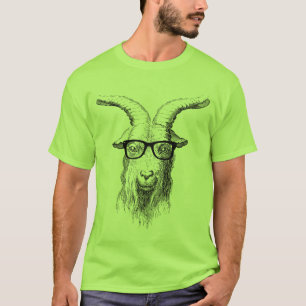 Hipster-Ziege T-Shirt