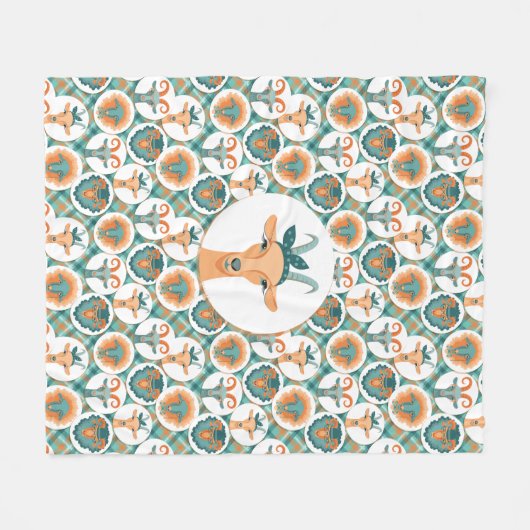 Hipster Ziegen | von TotallyGoatally™ Fleecedecke (Vorderseite (Horizontal))