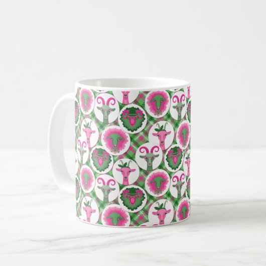 Hipster Ziegen | von TotallyGoatally™ Kaffeetasse (Vorderseite Links)