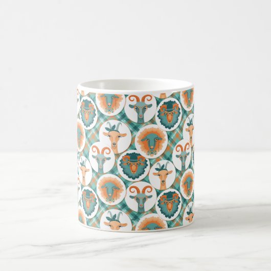 Hipster Ziegen | von TotallyGoatally™ Kaffeetasse (Mittel)