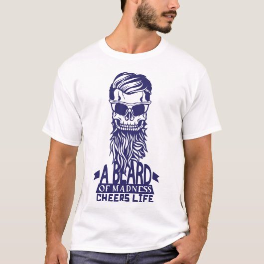 Hipster Zitat Barbness Cheers T-Shirt (Vorderseite)