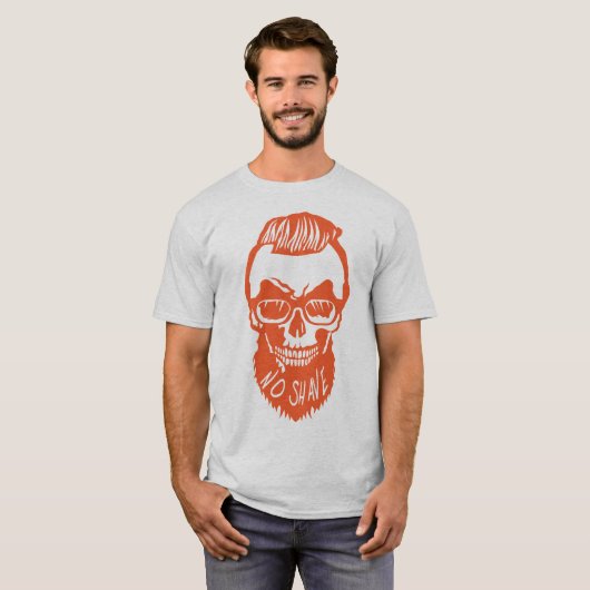Hipster Zitat No. Shave Coiff T-Shirt (Vorne ganz)