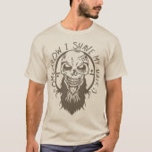 Hipster Zitat Shave Hair Barb T-Shirt (Vorderseite)