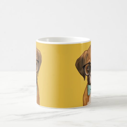Hipsterboxer Welpe Kaffeetasse (Mittel)