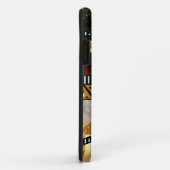 Hipsterchic-goldener Imitat-Glitzer-Galaxie-Azteke Case-Mate iPhone Hülle (Hinten/Rechts)