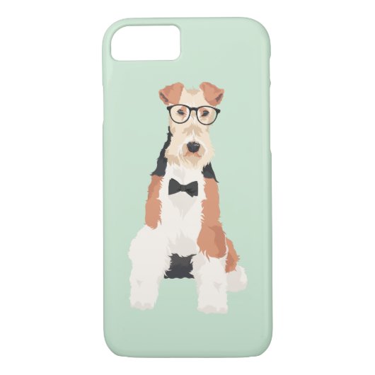 Hipstercooler Fox-Terrier-Draht-Hund für Case-Mate iPhone Hülle (Rückseite)