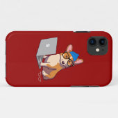 HipsterCorgi 2 Case-Mate iPhone Hülle (Rückseite (Horizontal))