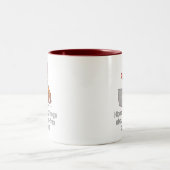HipsterCorgi 2 Zweifarbige Tasse (Mittel)