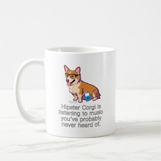 HipsterCorgi Kaffeetasse (Links)