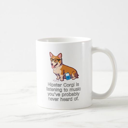 HipsterCorgi Kaffeetasse (Rechts)