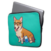 Hipstercorgi-Laptop-Hülse (ohne Text) Laptopschutzhülle (Vorderseite Links)