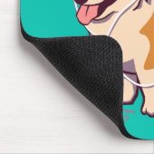 HipsterCorgi Mousepad (ohne Text) (Ecke)