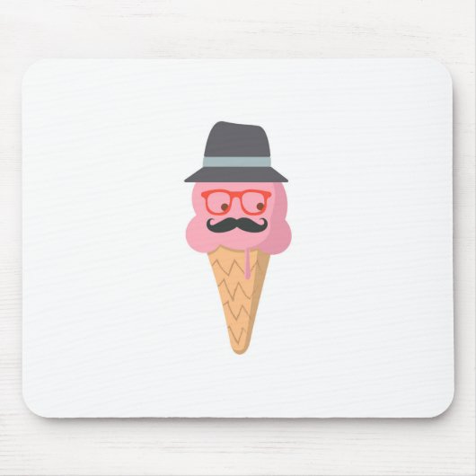 HipsterEiscreme Mousepad (Vorne)