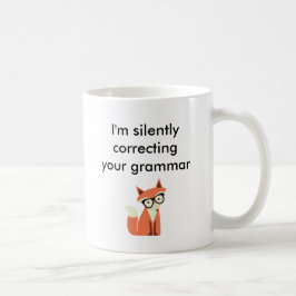 Hipsterfox-Grammatik Kaffeetasse