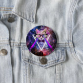 Hipstergalaxiekatze Button (Beispiel)