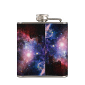 Hipstergalaxiekatze Flachmann (Rückseite)