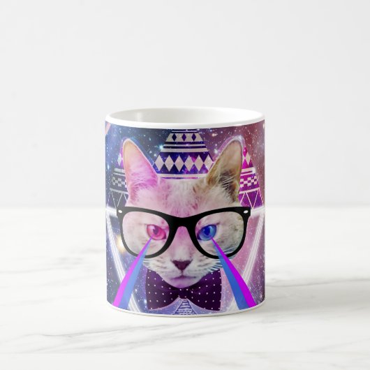 Hipstergalaxiekatze Kaffeetasse (Mittel)