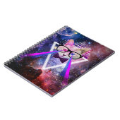 Hipstergalaxiekatze Notizblock (Linke Seite)