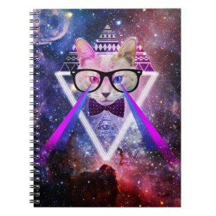 Hipstergalaxiekatze Notizblock