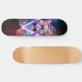 Hipstergalaxiekatze Skateboard (Horizontal)