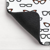 Hipstergläser Mousepad (Ecke)