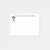 HipsterKitty beurteilt Sie Post-it Klebezettel (Vorderseite)