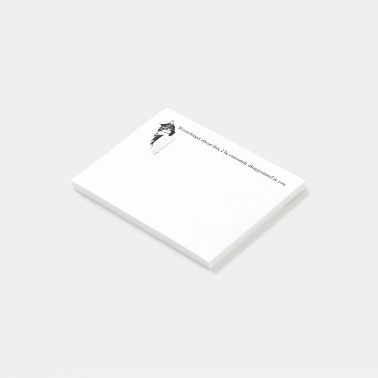 Hipsterkitty-Post-It Post-it Klebezettel (angewinkelt)