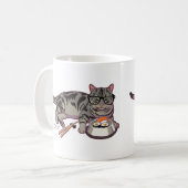 Hipsterkitty-Tasse (ohne Text) Kaffeetasse (Vorderseite Links)